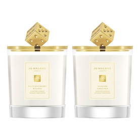 Decorated Candle Duo