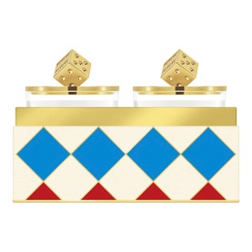 Decorated Candle Duo