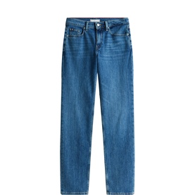 Mid Rise Classic Straight Jeans