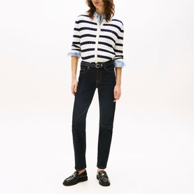 Mid Rise Classic Straight Jeans