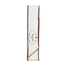 Printed Silk Twill Jacquard Oblong Scarf