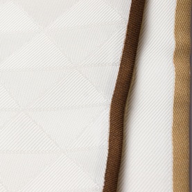 Printed Silk Twill Jacquard Oblong Scarf