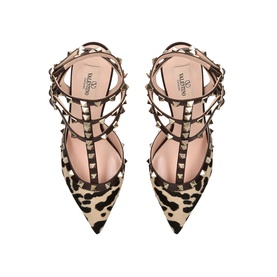Rockstud Leopard Heels