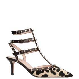 Rockstud Leopard Heels