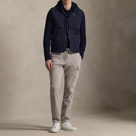 Corduroy Pony Logo Slim Fit Cargo Pants