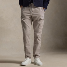 Corduroy Pony Logo Slim Fit Cargo Pants