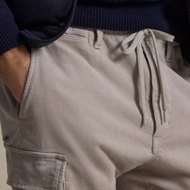 Corduroy Pony Logo Slim Fit Cargo Pants