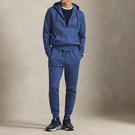 Polo Player Logo Double-Knit Zip Hoodie