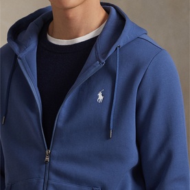 Polo Player Logo Double-Knit Zip Hoodie