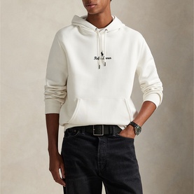Polo Player Logo Double-Knit Hoodie