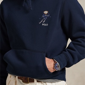 Polo Bear Logo Fleece Hoodie