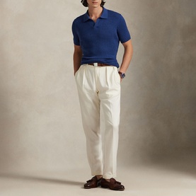 Polo Player Logo Rib-Knit Sweater