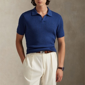 Polo Player Logo Rib-Knit Sweater