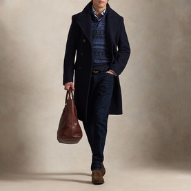 Fair Isle Polo-Collar Sweater