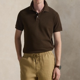 Pony Logo Standard Textured Polo Shirt