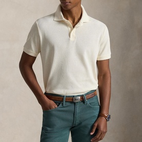 Pony Logo Standard Textured Polo Shirt