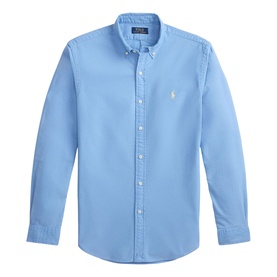 Polo Player Logo Garment-Dyed Oxford Shirt