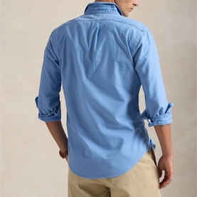 Polo Player Logo Garment-Dyed Oxford Shirt