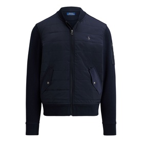 Polo Player Logo Hybrid Bomber Jacket