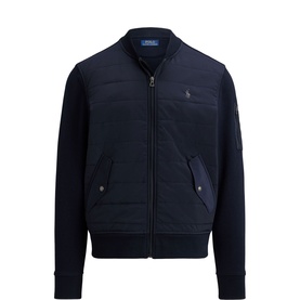 Polo Player Logo Hybrid Bomber Jacket
