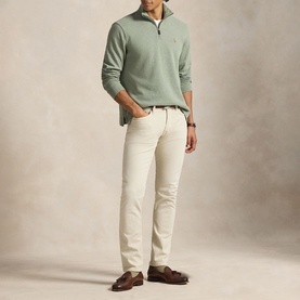 Polo Pony Estate-Rib Quarter-Zip Sweatshirt
