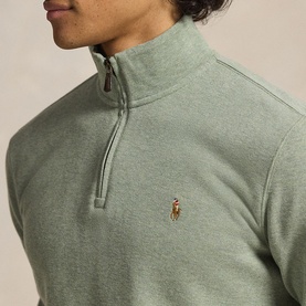 Polo Pony Estate-Rib Quarter-Zip Sweatshirt