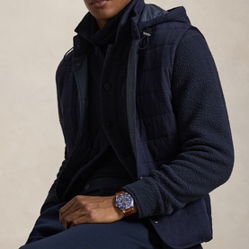 Logo Quilted Hooded Gilet