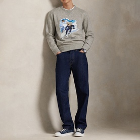 Ski Bear Logo Fleece Sweatshirt