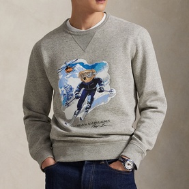 Ski Bear Logo Fleece Sweatshirt