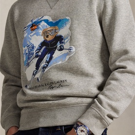 Ski Bear Logo Fleece Sweatshirt