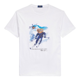 Custom Slim Fit Polo Bear Logo T-Shirt