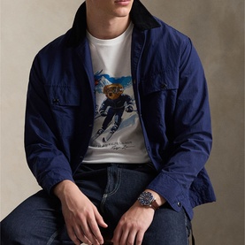 Custom Slim Fit Polo Bear Logo T-Shirt