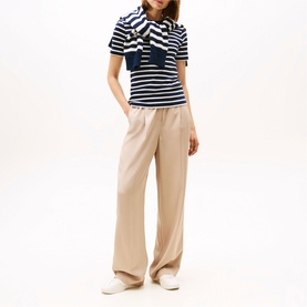 Striped Logo Slim Fit T-Shirt