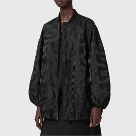 Bayse Leopard Bomber Jacket