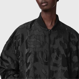Bayse Leopard Bomber Jacket