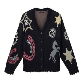 Hester Graphic Logo Knitted Cardigan