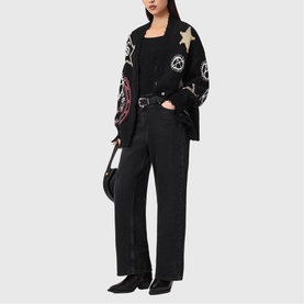 Hester Graphic Logo Knitted Cardigan