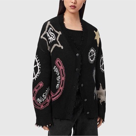 Hester Graphic Logo Knitted Cardigan
