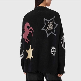 Hester Graphic Logo Knitted Cardigan