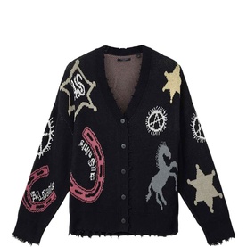 Hester Graphic Logo Knitted Cardigan