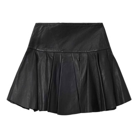 Irina Leather Mini Skirt