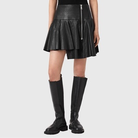 Irina Leather Mini Skirt