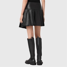 Irina Leather Mini Skirt
