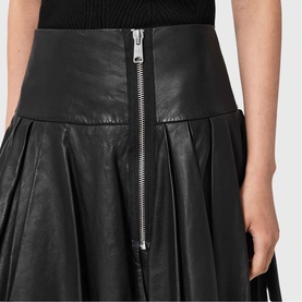 Irina Leather Mini Skirt