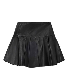 Irina Leather Mini Skirt