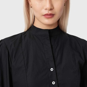 Maud Cropped Lace Up Blouse