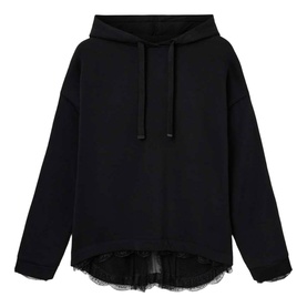 Nia Lace Pleat Detail Hoodie