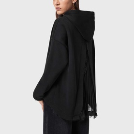 Nia Lace Pleat Detail Hoodie