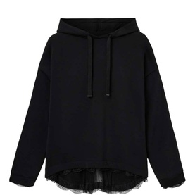 Nia Lace Pleat Detail Hoodie