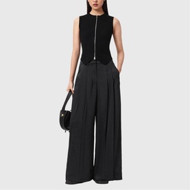 Poppy Satin Wide Leg Trousers